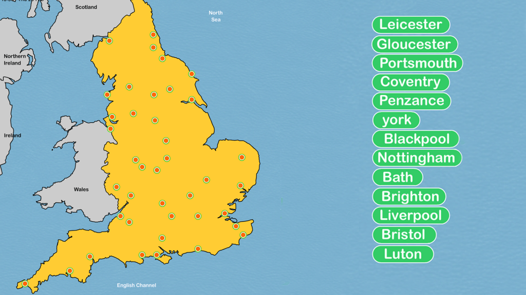 Touchscreen Learning Geography Games for interactive display