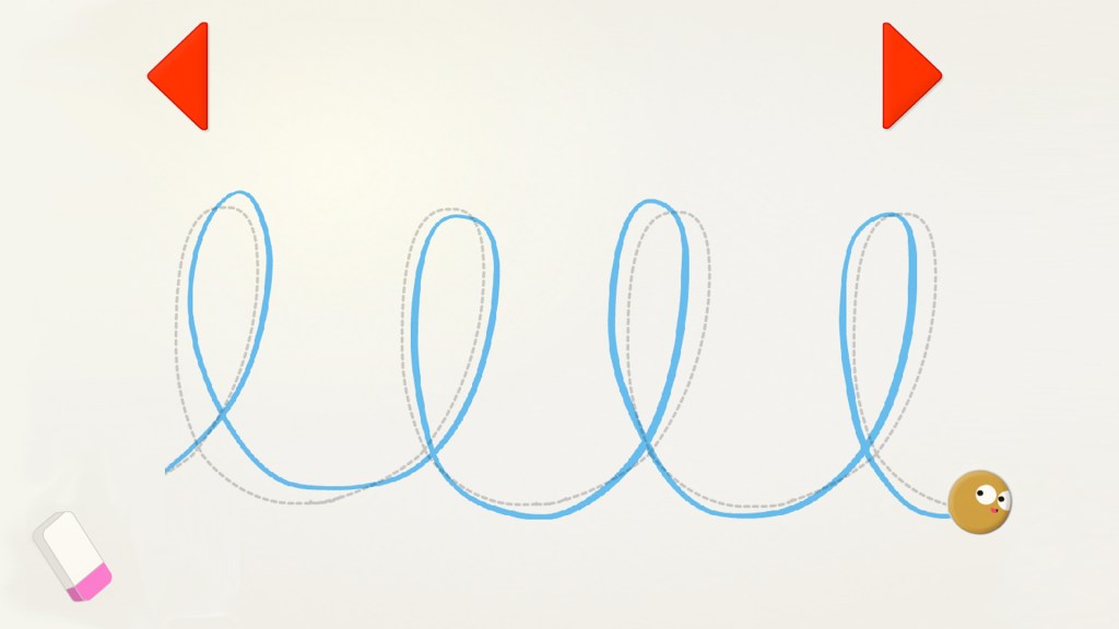 Touchscreen Learning motor skills games for interactive display