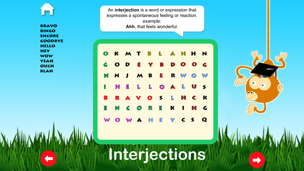 Touchscreen Learning Literacy Games for interactive display