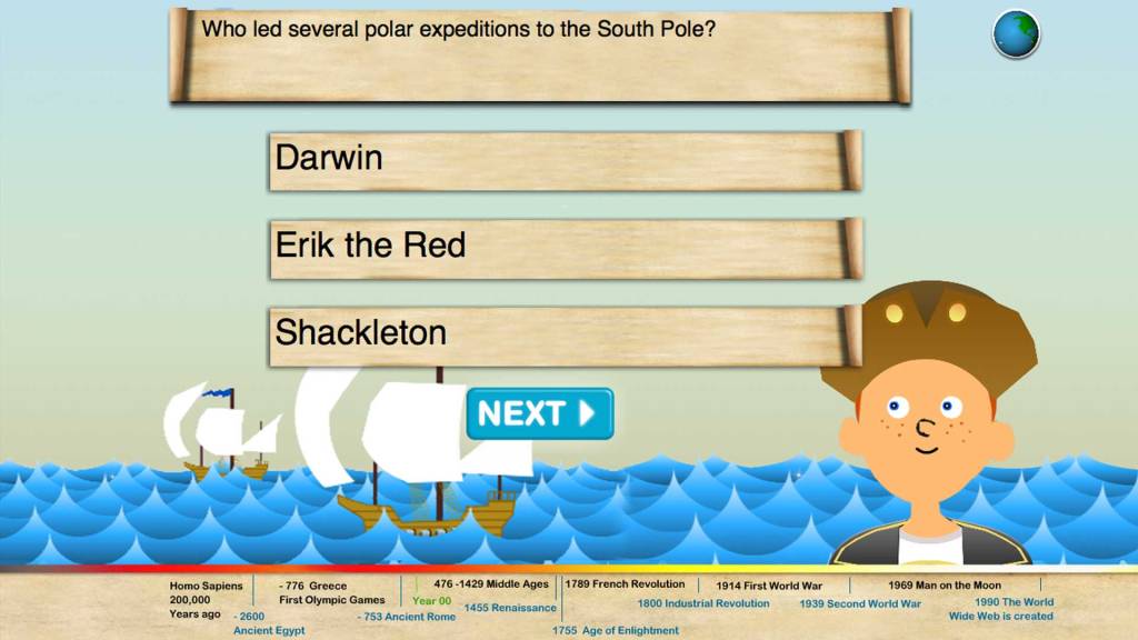 Touchscreen Learning  social studies and history games for interactive display