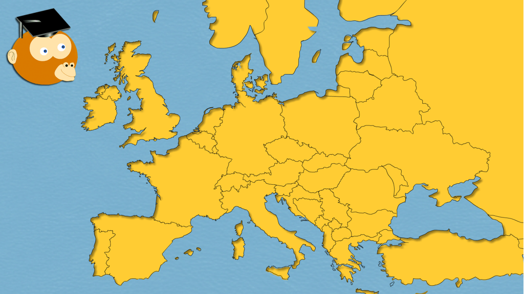 Touchscreen Learning Geography Games for interactive display