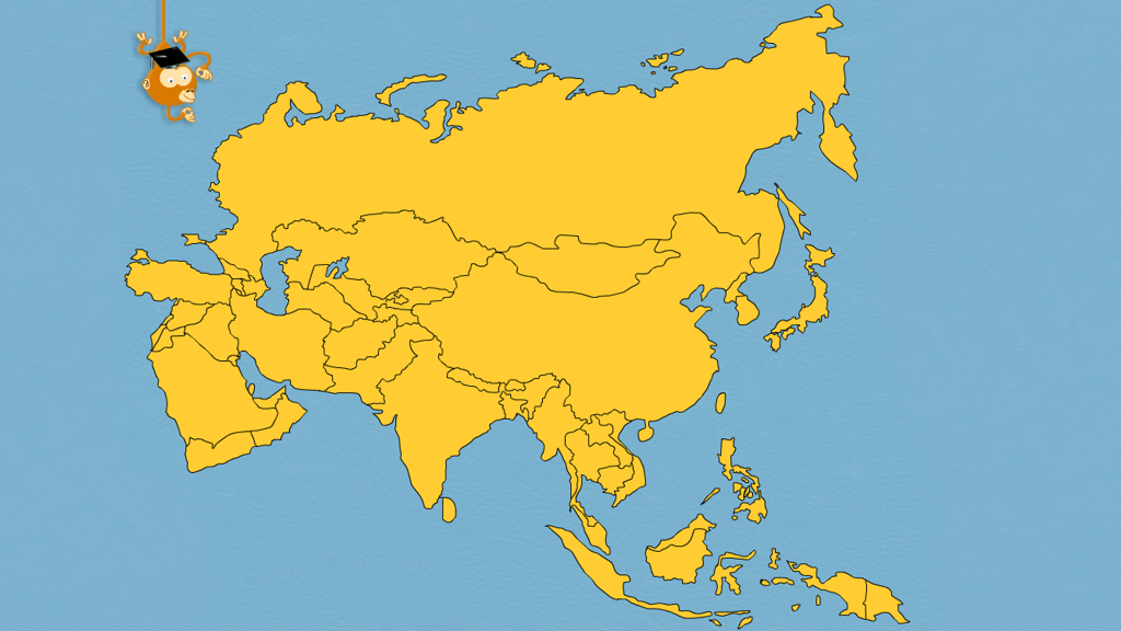 Touchscreen Learning Geography Games for interactive display