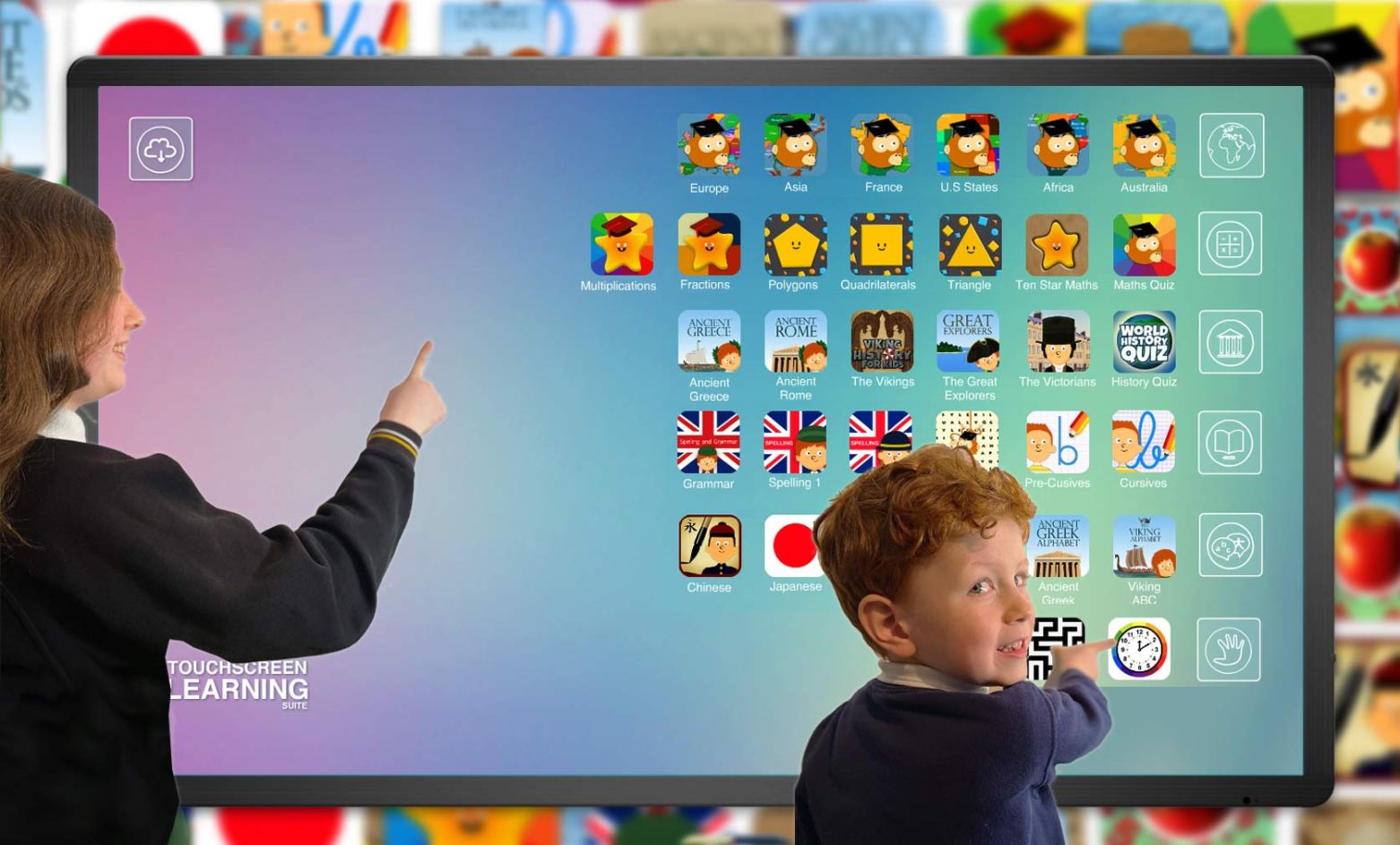 Learning games for classroom touchscreen and interactive displays ...